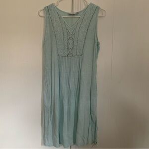 Raya Sun Aqua Sleeveless Midi Dress